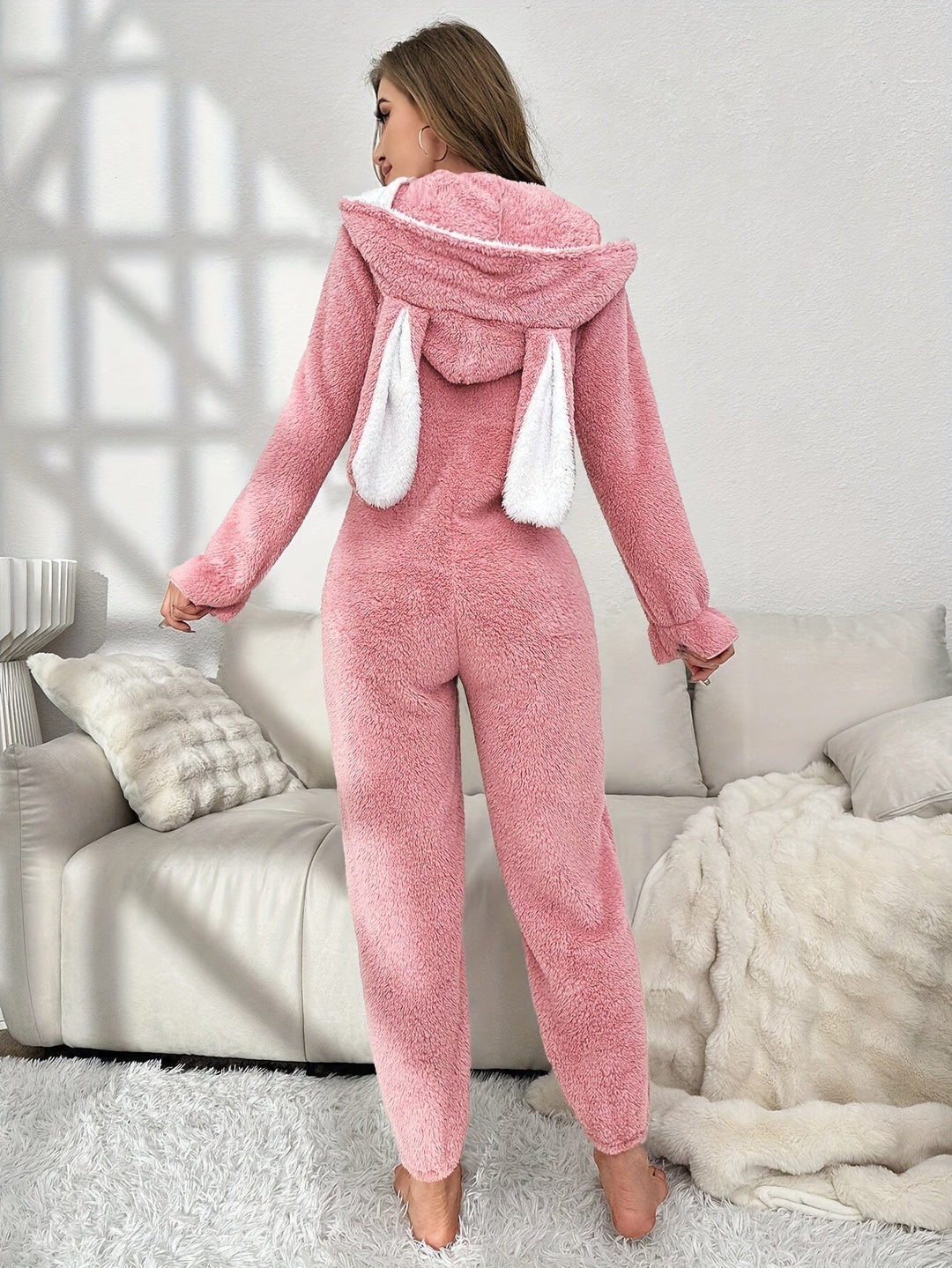 Dames Onesie Met Capuchon Voor Winterse Avonden 6