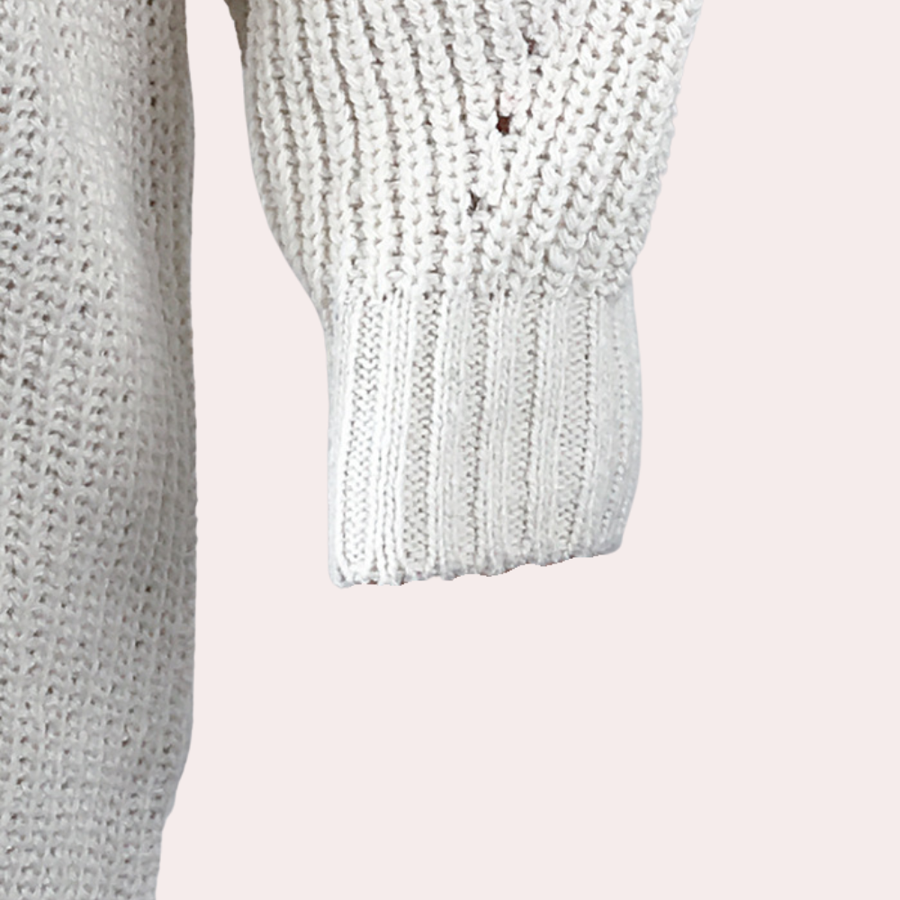 Dames Overdimensioneerde Gebreide Trui Casual Comfortabel 4