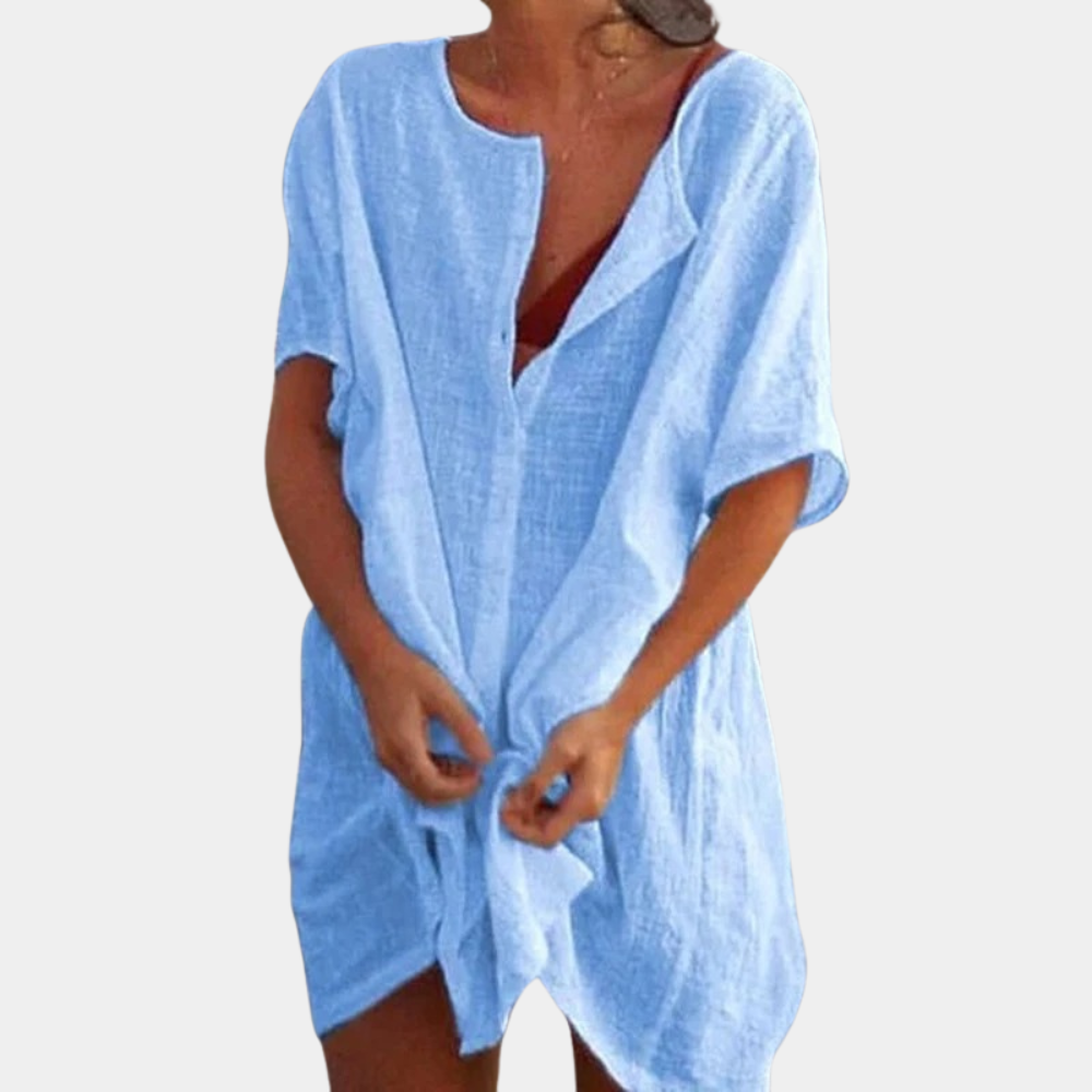 Dames Overhemdjurk Luchtig voor Zomer - Casual en Tijdloos Jurkjes 5