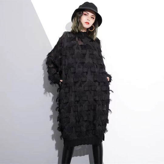 Dames Oversized Jurk met Kanten Details 2