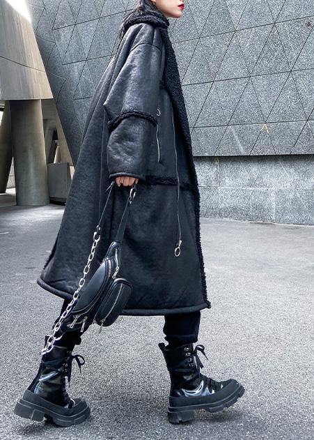 Dames Oversized Lange Jas Met Ritssluiting 2