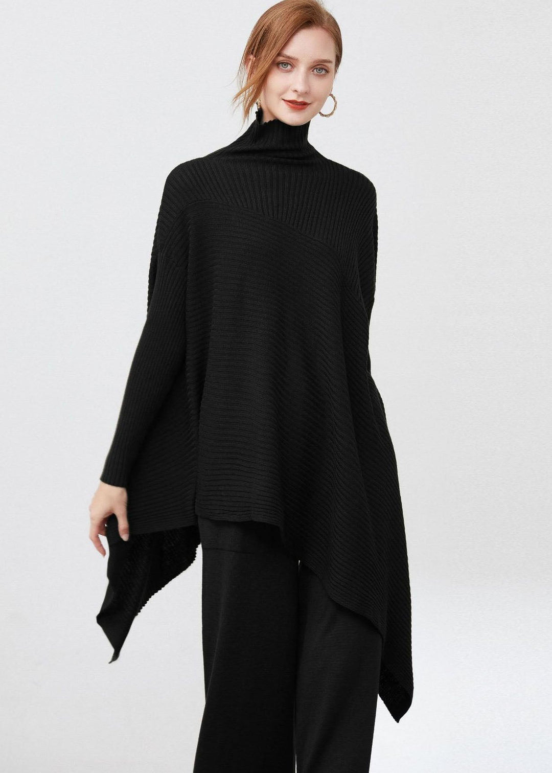 Dames Oversized Trui Asymmetrisch Ontwerp 1