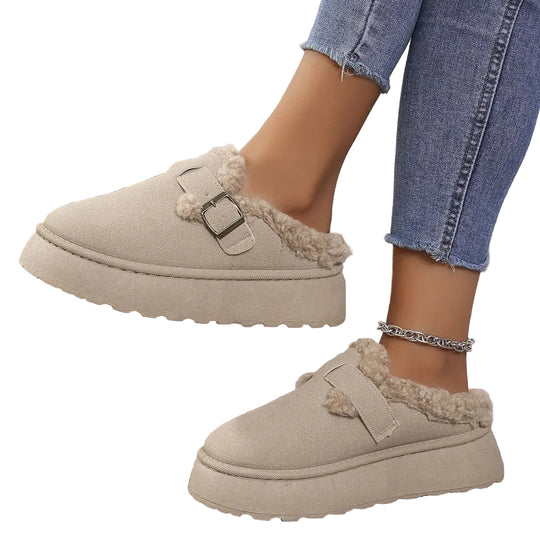 Dames Pantoffels Comfortabel Pluche met Antislipzool 0