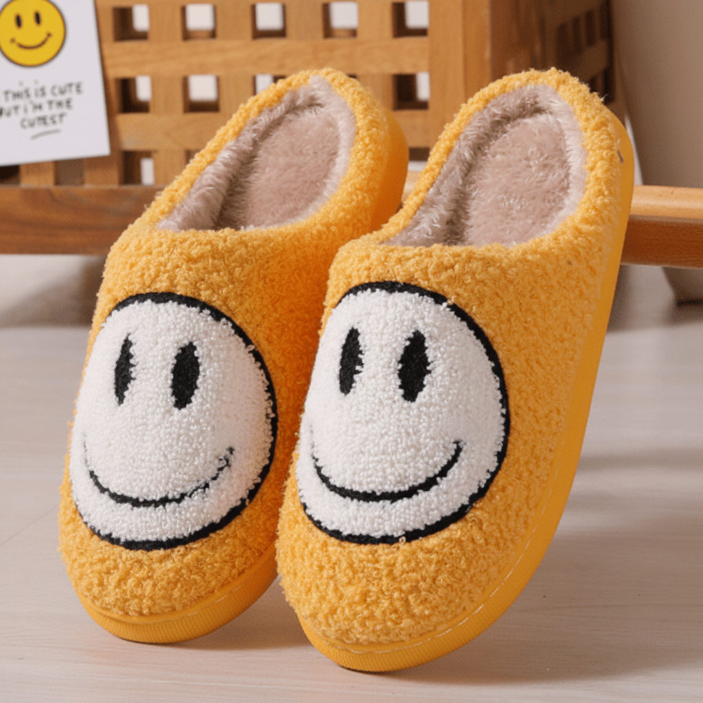 Dames Pantoffels met Smiley Design 9