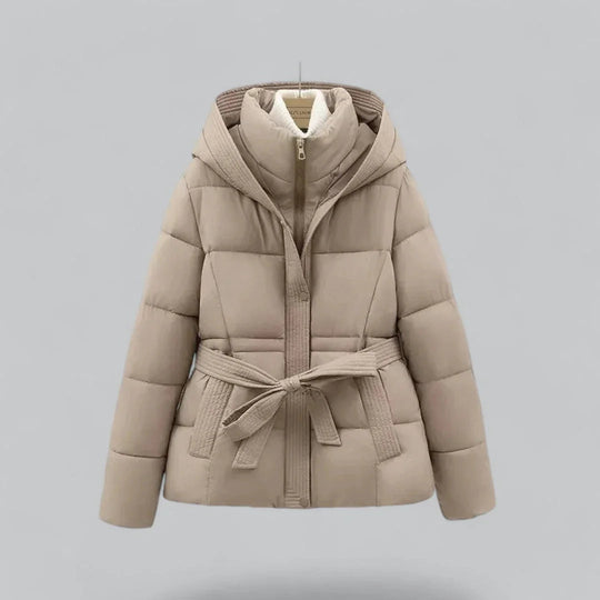 Dames Parka Winterjas Met Riem 2