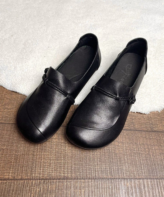 Dames Platte Schoenen Retro Stijl met Gesplitste Kruisband 2
