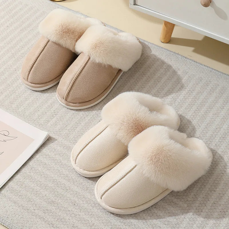 Dames Pluche Huisslippers met Zachte Voering 3