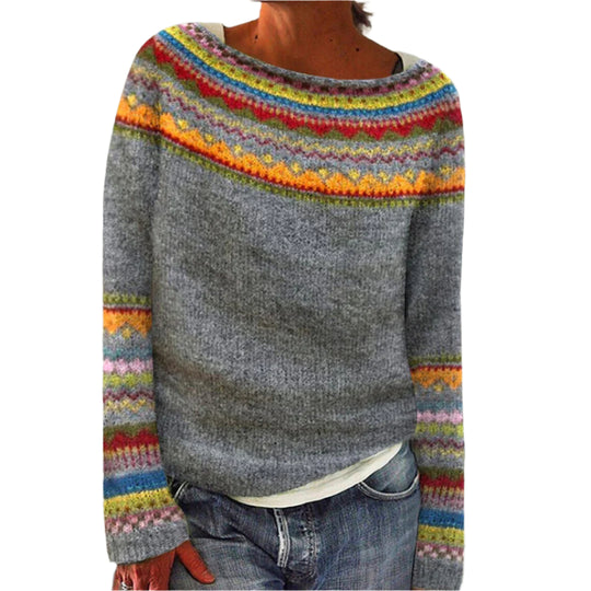 Dames Pullover Met Rundhals En Lange Mouwen 0