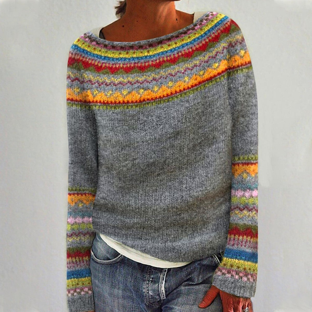 Dames Pullover Met Rundhals En Lange Mouwen 1