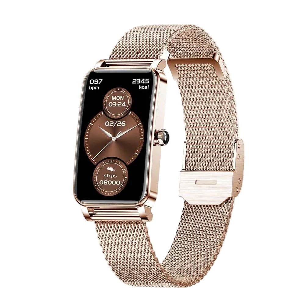 Dames Smartwatch Fitness Tracking met Meldingen en Personaliseerbare Wijzerplaten 0