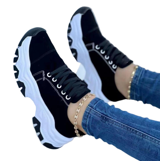 Dames Sportsneakers Orthopedisch Met Platform 0