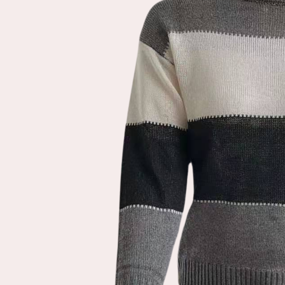 Dames Sweater Stribede Casual Stijl 2