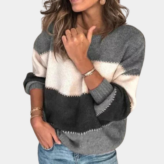 Dames Sweater Stribede Casual Stijl 9