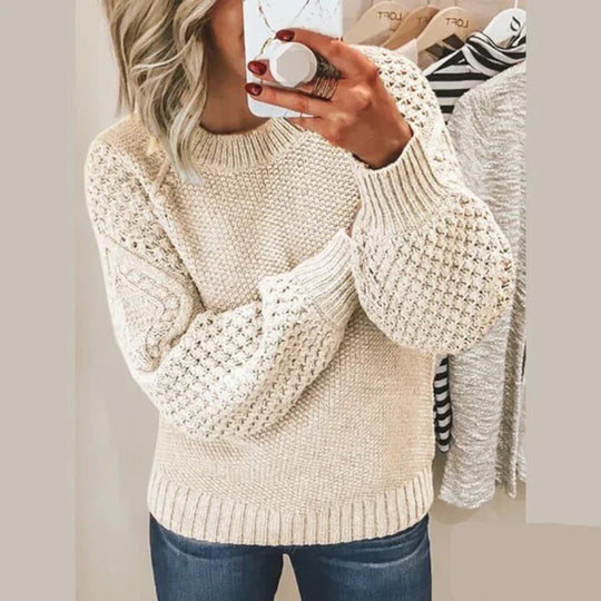 Dames Sweater van Uld met Klassiek Design 0