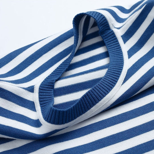 Dames T-shirt Met Strepen Lange Mouwen Voor Herfststijl 4