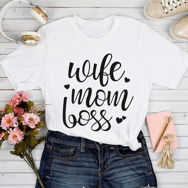 Dames T-shirt Mom Life Trendy 2