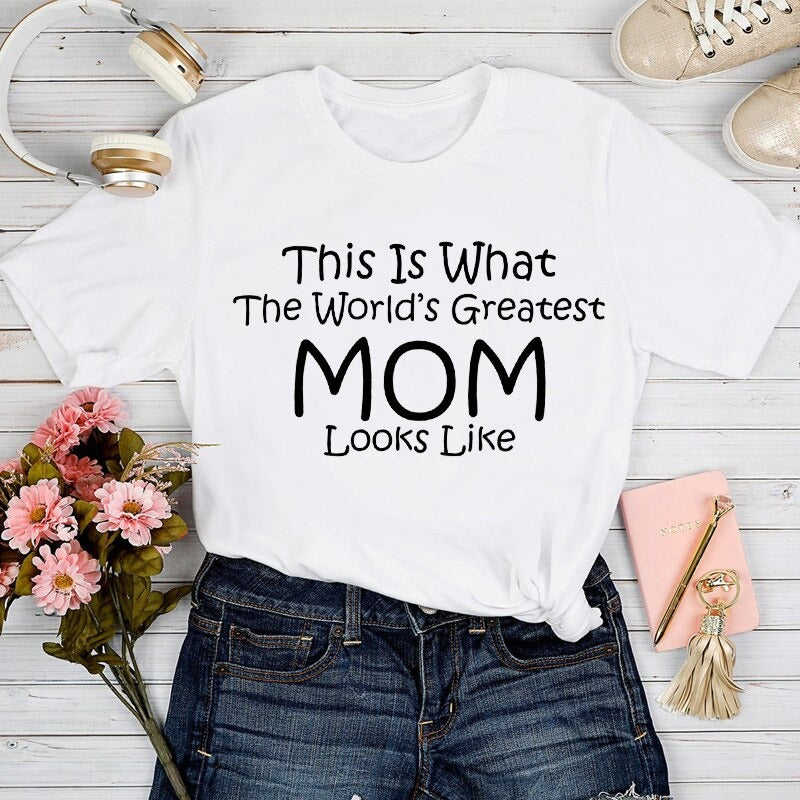 Dames T-shirt Mom Life Trendy 3