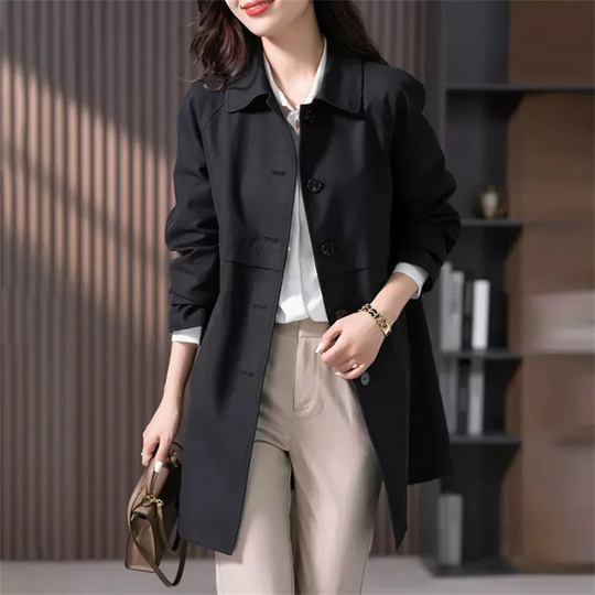 Dames Trenchcoat Waterdicht Klassiek 3