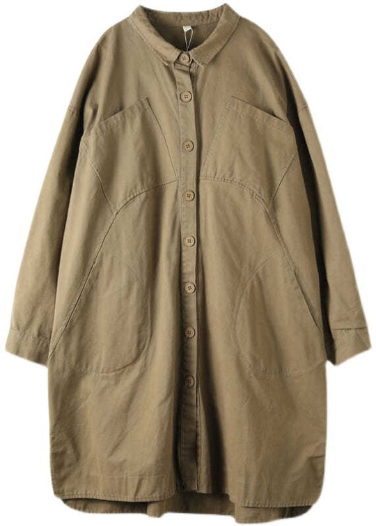 Dames Trenchcoat met PeterPan Kraag Losse Pasvorm 4