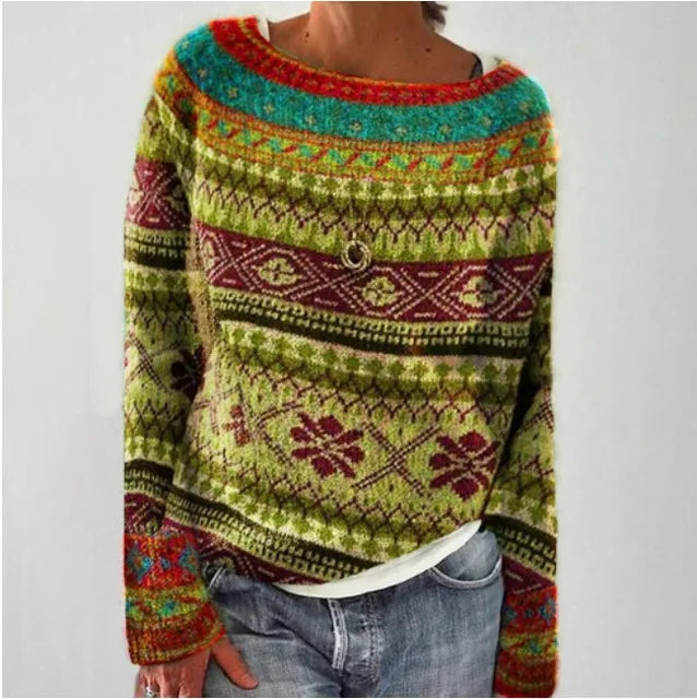 Dames Trui met Stijlvolle Herfstdetails 1