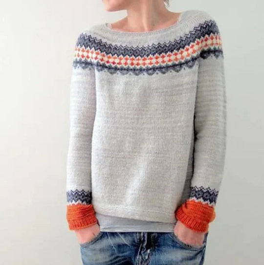 Dames Trui met Stijlvolle Herfstdetails 8