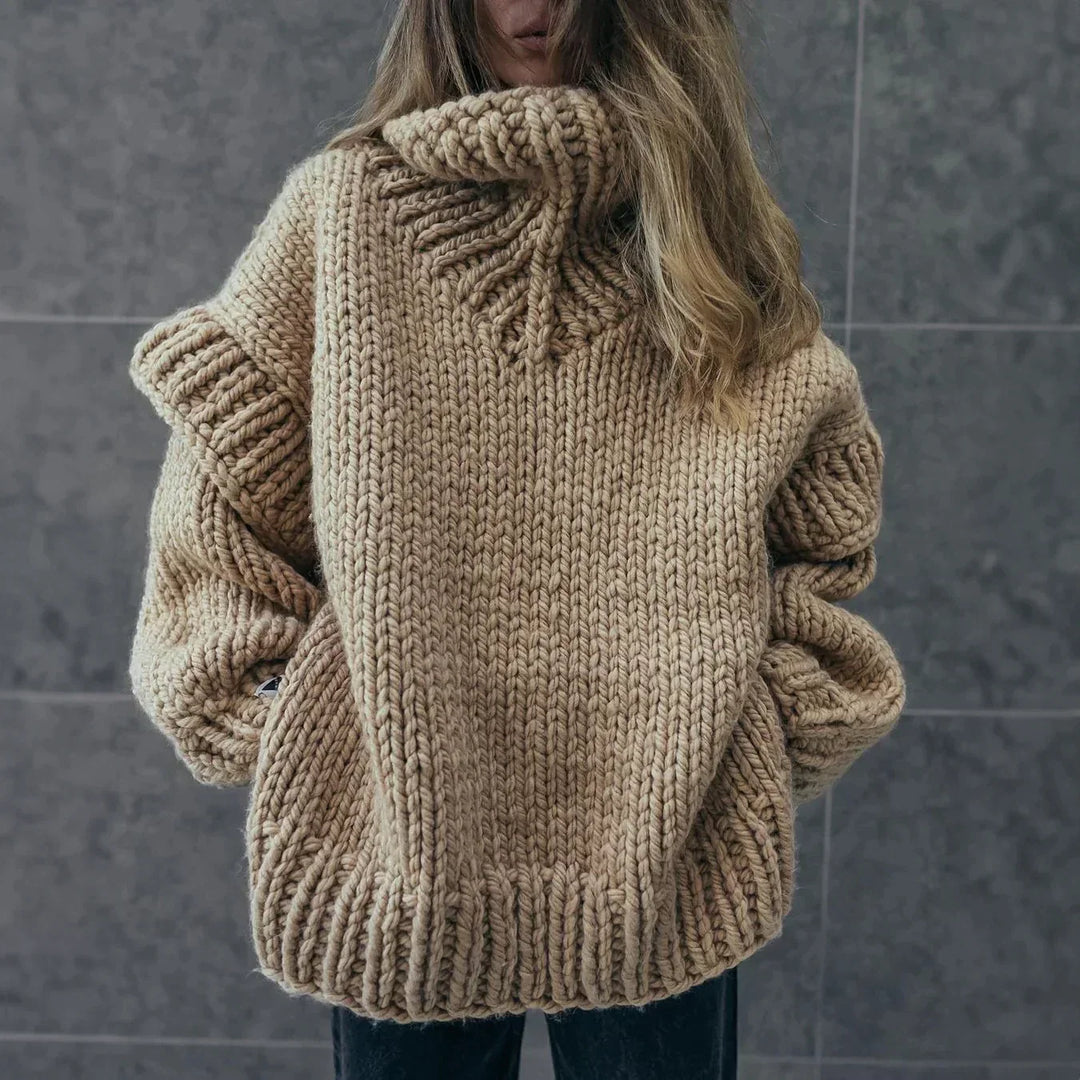Dames Turtleneck Trui Oversized 1