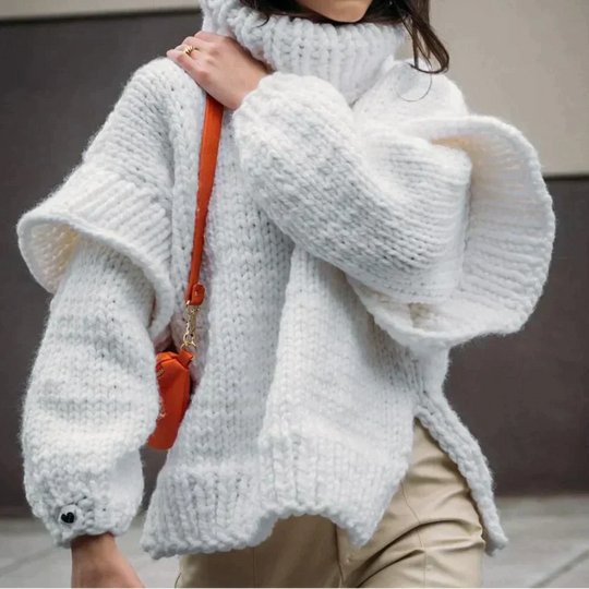Dames Turtleneck Trui Oversized 2