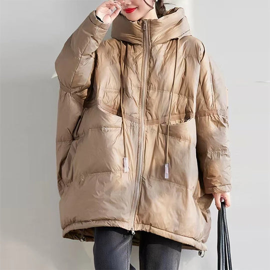 Dames Winter Parka Met Capuchon Losse Pasvorm voor Comfort en Warmte 12