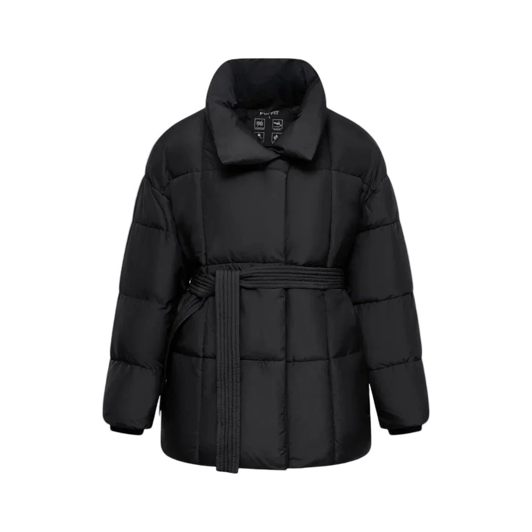 Dames Winterjas Met Riemstijl 0
