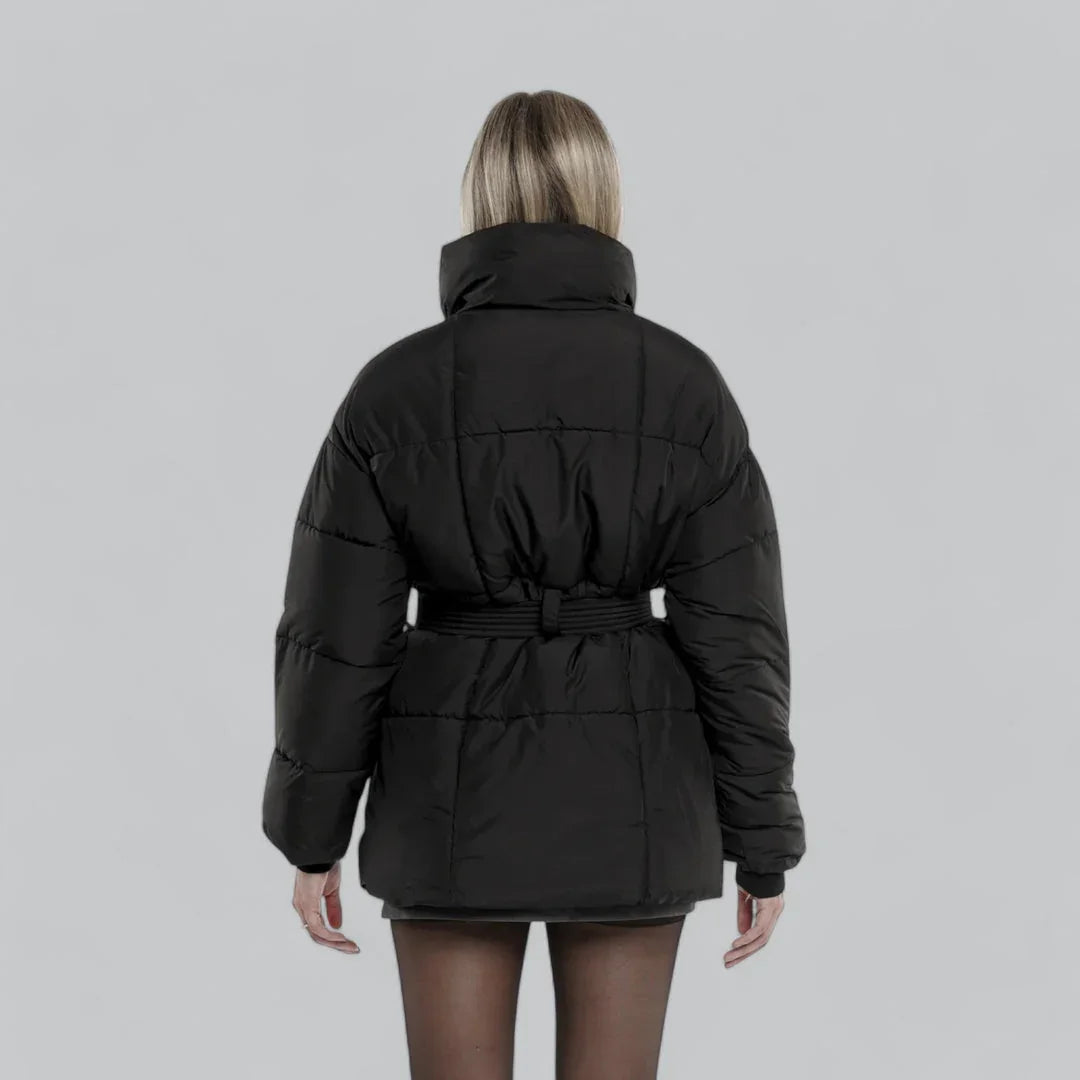 Dames Winterjas Met Riemstijl 2