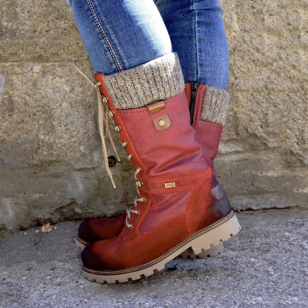 Dames Winterlaarzen Hoge Stijlvolle Look 6