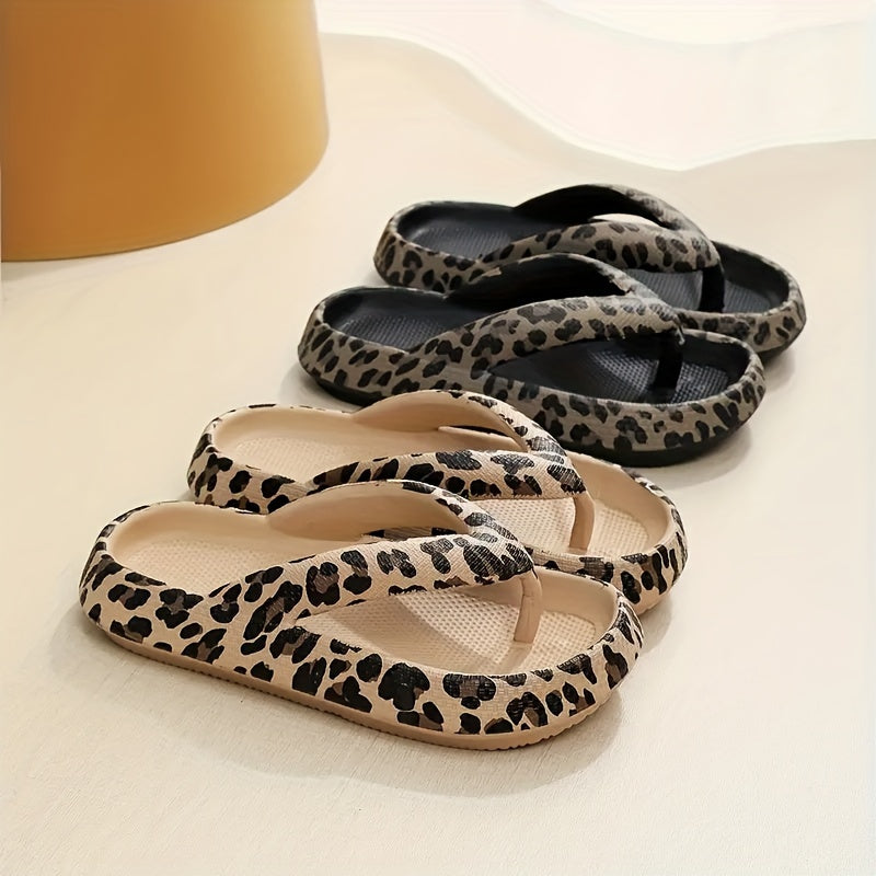 Dames Zomerpantoffels met Luipaardprint 2