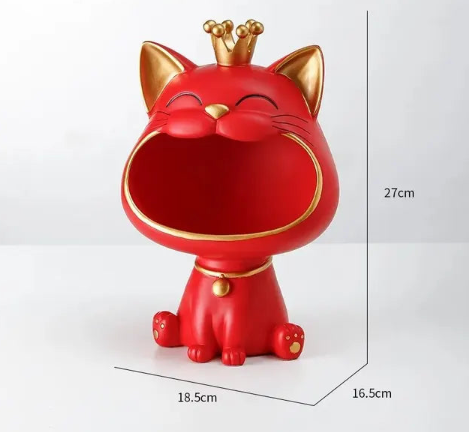 Decoratief Beeldje Vrolijke Kat 6