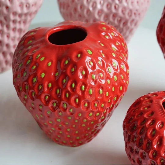 Decoratieve Aardbei Vaas Keramisch 2