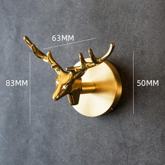 Decoratieve Kapstokhaak Dierenkop Voor Wanddecoratie 8