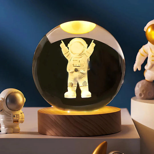 Decoratieve Kristallen Bol 3D Gegraveerd voor Unieke Verlichting 4