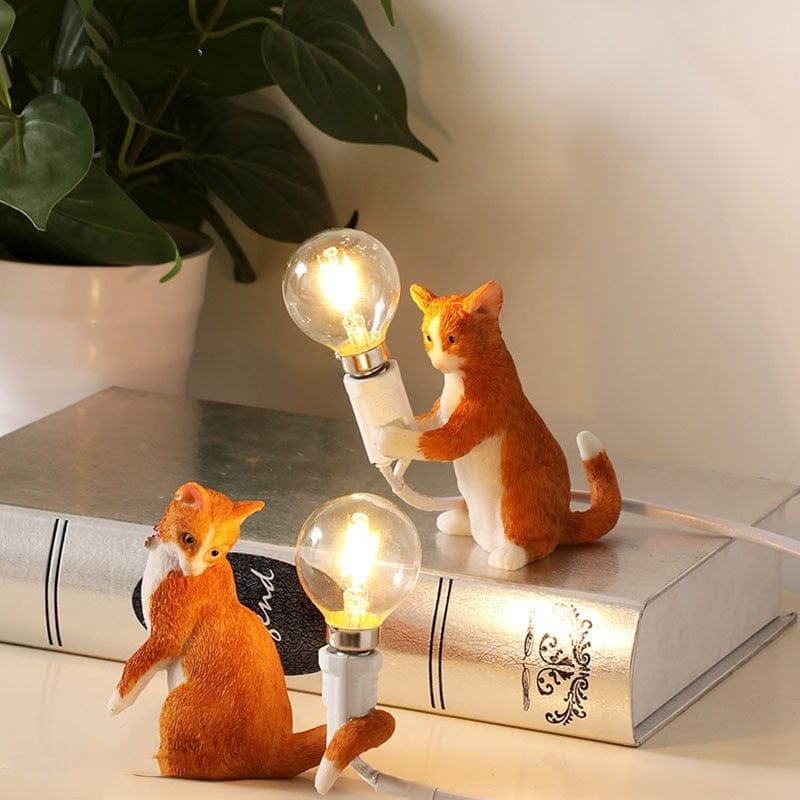 Decoratieve Tafellamp Kattenbeeldje 3