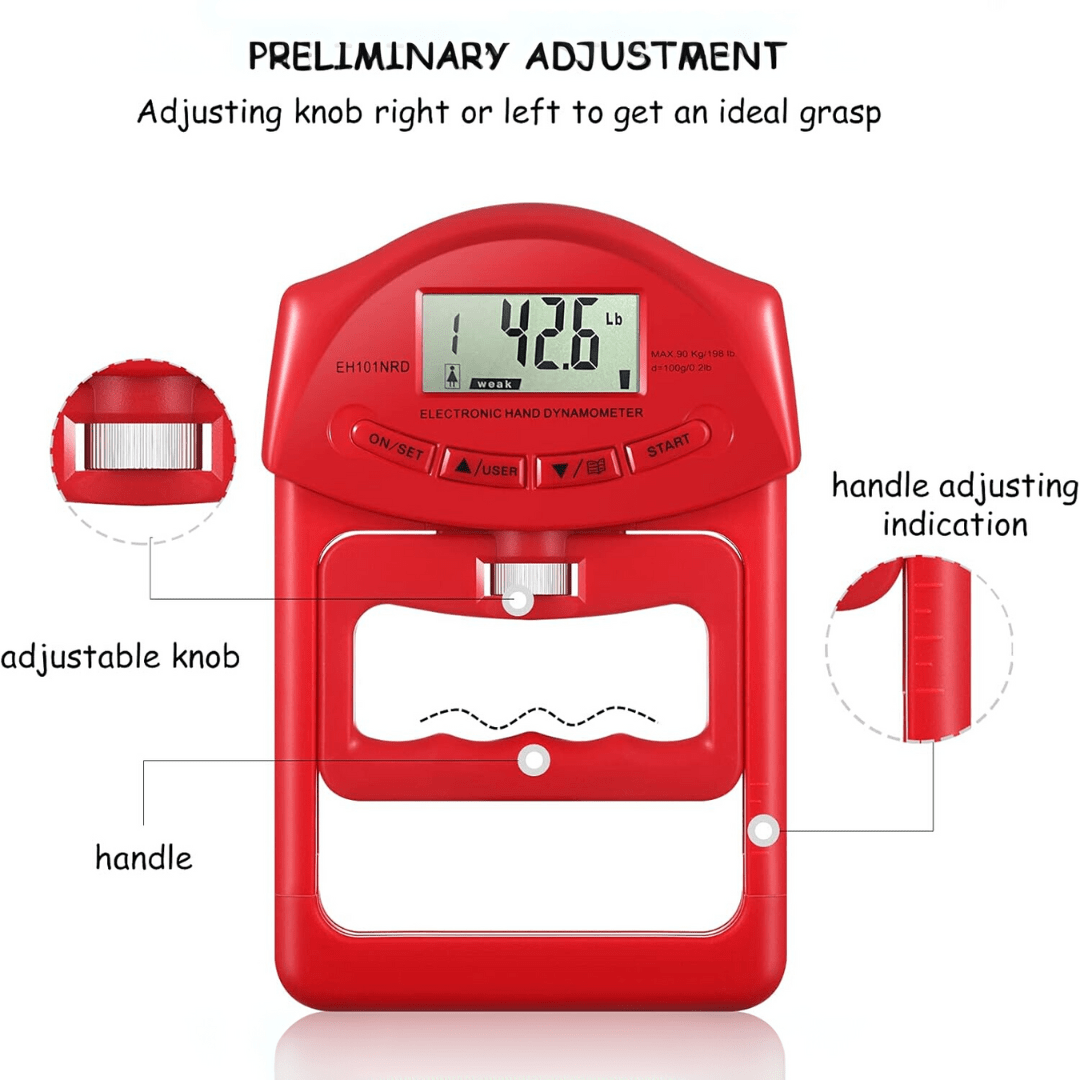 Digitale Handdynamometer voor Nauwkeurige Grijpkrachtmeting 4