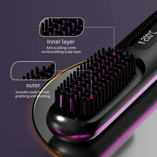 Draadloze Haarstyler met LCD-display 4