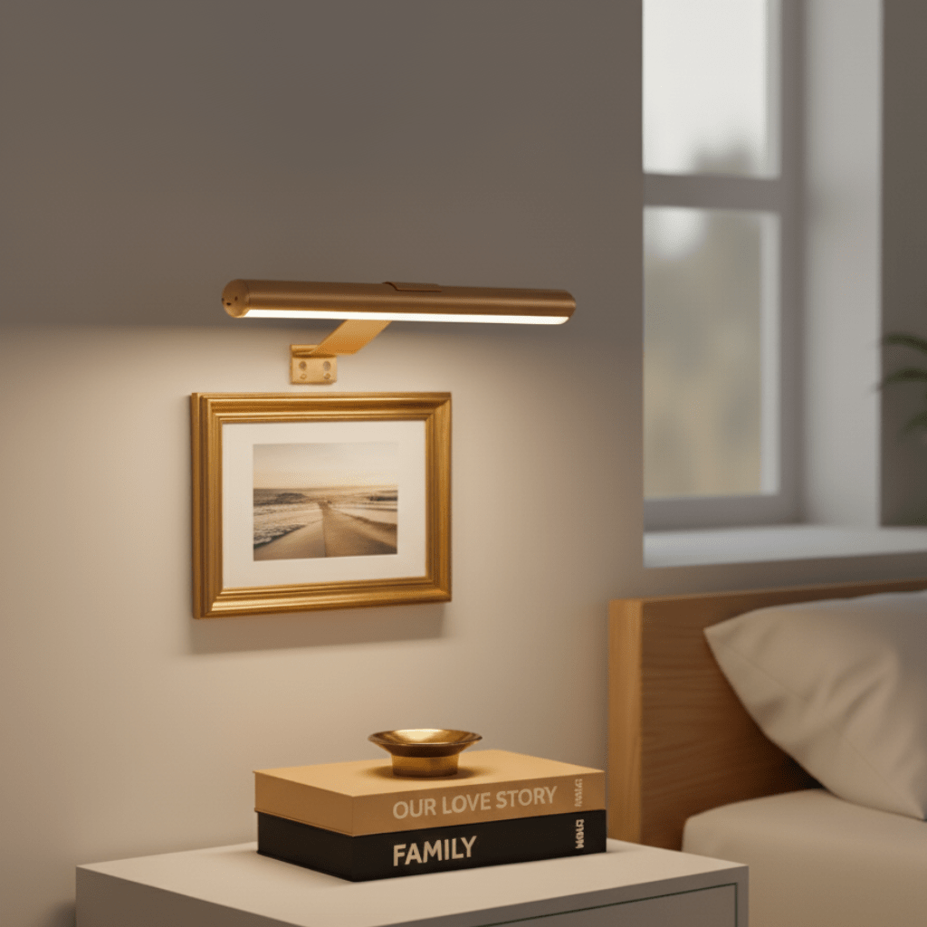 Draadloze LED Wandlamp Draaibaar voor Kunstverlichting 0