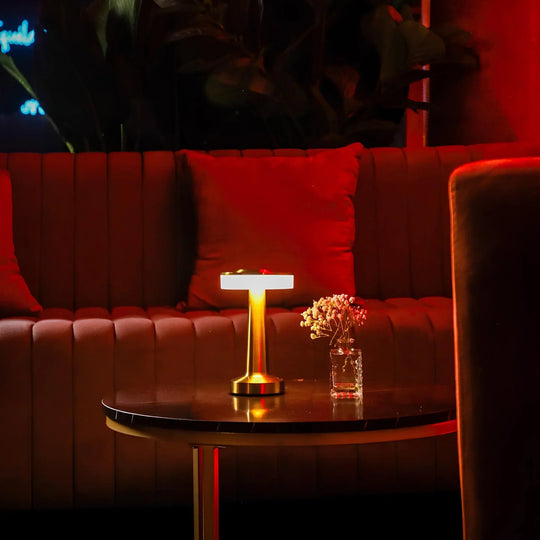 Draadloze Tafellamp Retro Stijl Dimbaar en Oplaadbaar voor Sfeervolle Verlichting 4