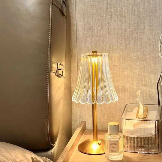 Draadloze Tafellamp met Kristaldecor en Dimbare Verlichting voor Slaapkamer en Woonkamer 5