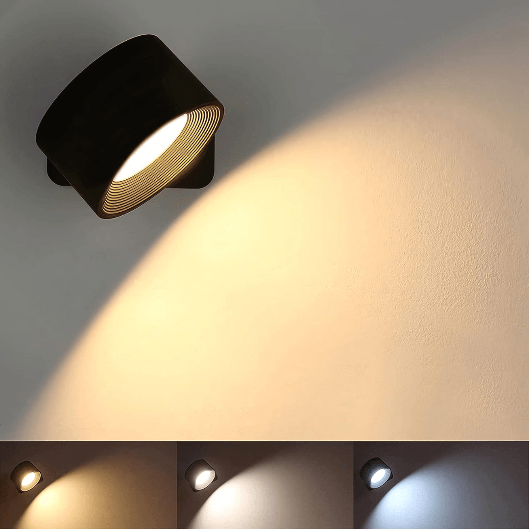 Draadloze Wandlamp 360° Verstelbaar voor Binnen en Buiten Gebruik 7
