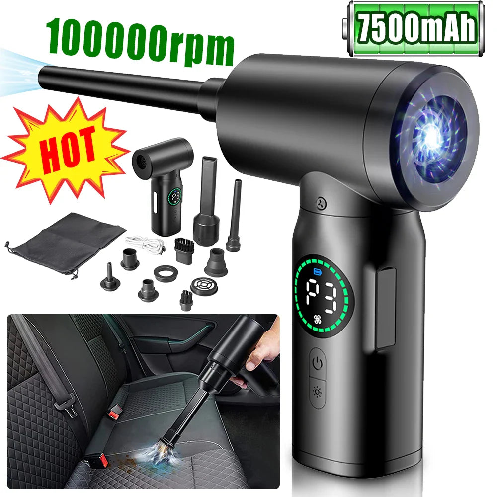 Draagbare 2-in-1 Luchtzuiger en Blazer met LED-verlichting 1