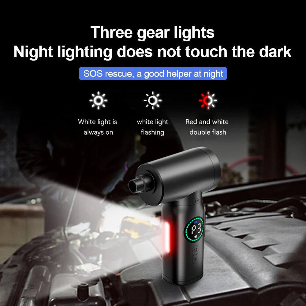 Draagbare 2-in-1 Luchtzuiger en Blazer met LED-verlichting 4