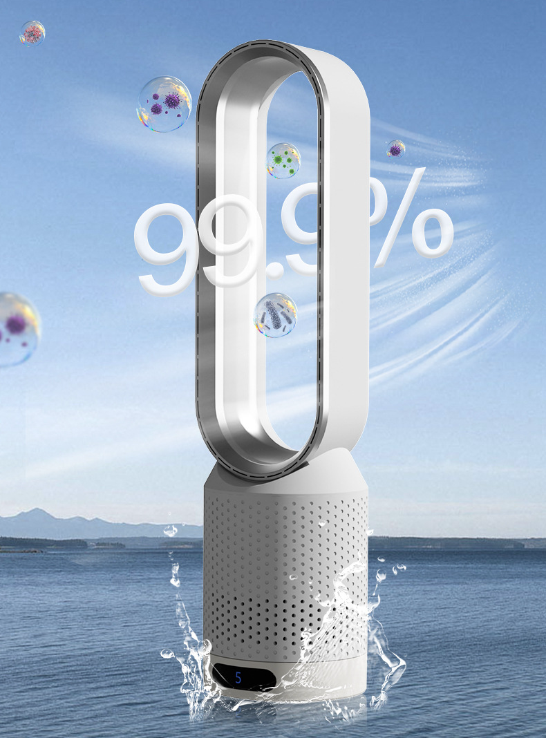 Draagbare 3-in-1 Luchtkoeler met Luchtreiniger en Oscillerende Ventilator 2