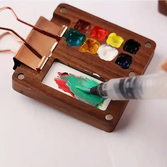 Draagbare Aquarelverfdoosset met 24 Kleuren voor Creatieve Geesten 8