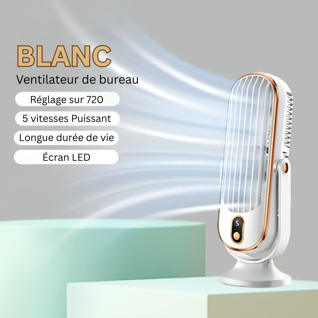 Draagbare Koelventilator met Dubbele Motor en 720° Rotatie 7