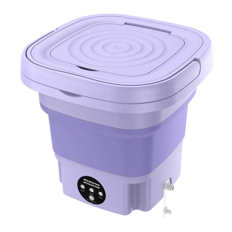 Draagbare Mini Wasmachine 8L Opvouwbaar Voor Kleine Ruimtes En Camping 4