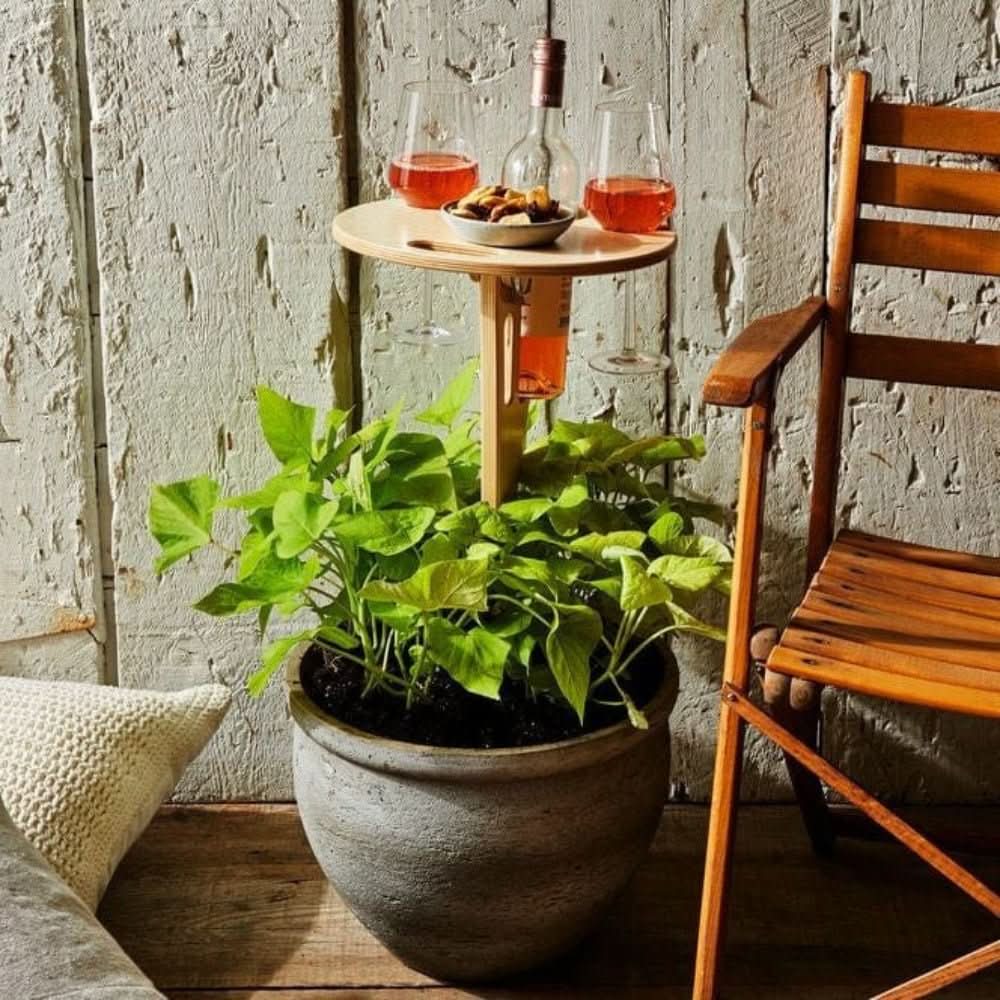 Draagbare Picknicktafel voor Wijn en Snacks 1